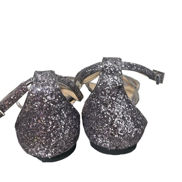 NEW Jewel By Badgley Mischka Sandal 8 Dress Osome Rhinestones Ankle Strap Silver - Picture 5 of 8